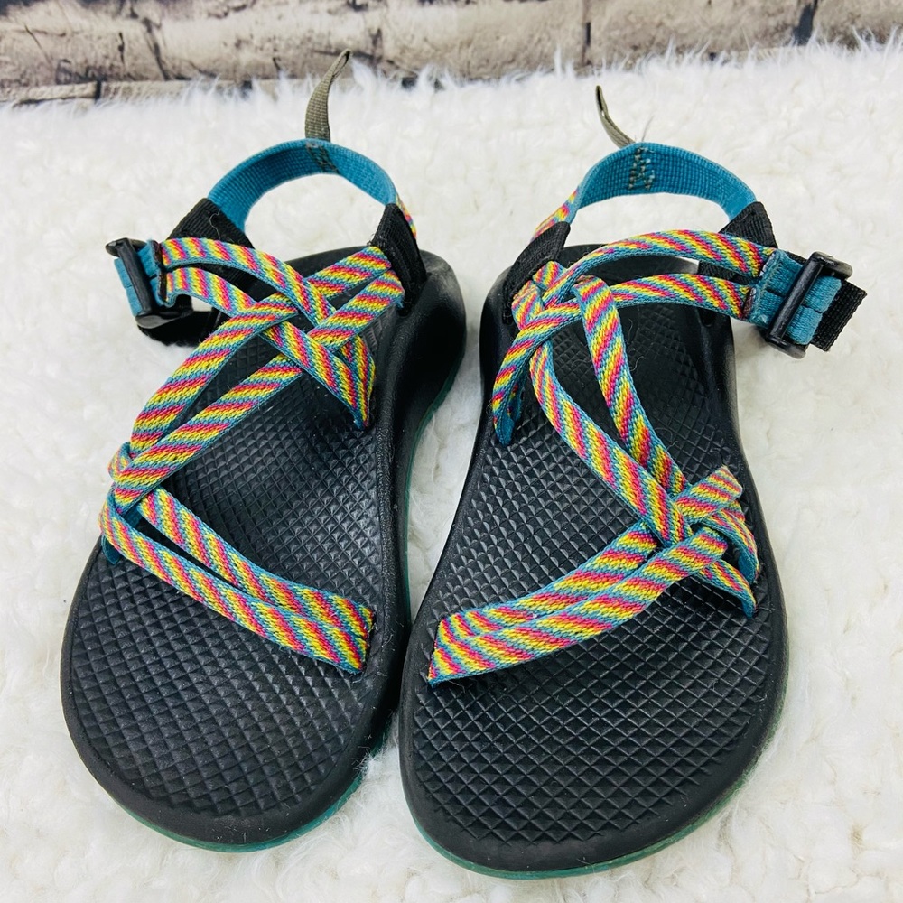 Kids rainbow Chacos size 2